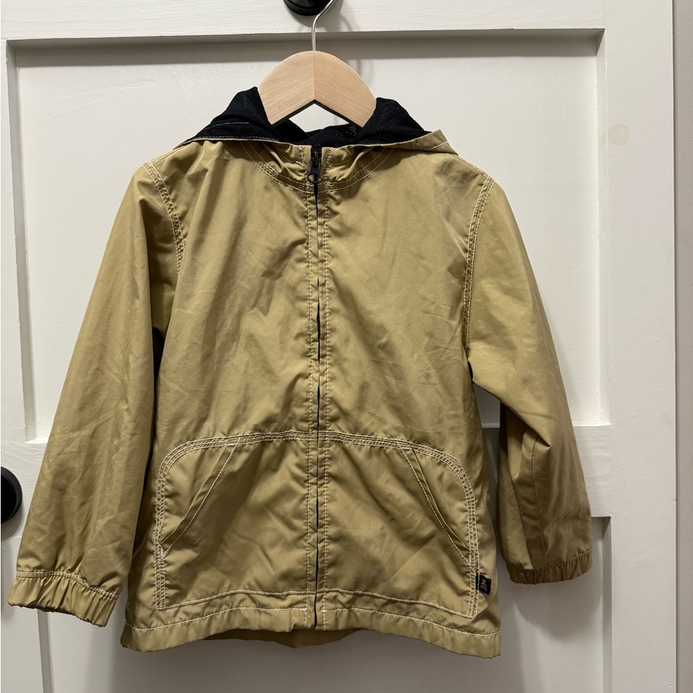 Baby Gap Tan Hooded Jacket- size 110 (2-3T)